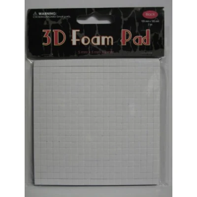 Image of Foam Pads Self Adhesive Double Sided 5x5 x2mm Black 800 Pads(6018)