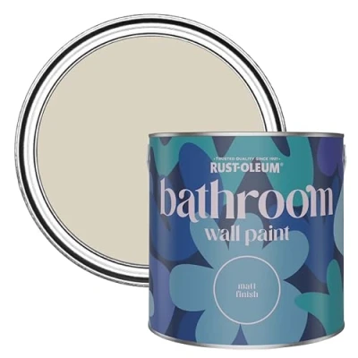 Image of Rust Oleum Neutral Water Resistant Bathroom Wall &amp; Ceiling Paint Hessian 2.5L