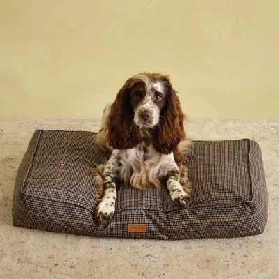 Image of Rosewood Joules Henson Check Mattress for Dogs, Medium Dog Bed, Thickly Padded, Non Slip Base, Washable, Luxury Pet Bed Dogs