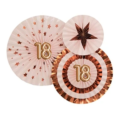 Image of Neviti 773741 Glitz and Glamour Age 18 Pinwheels, Pink/Rose Gold
