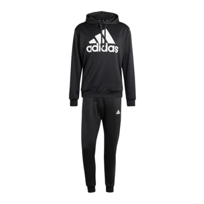 Image of adidas Men&#039;s Sportswear French Terry Hooded Track Suit, black, M
