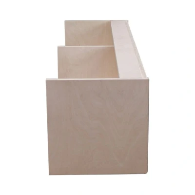 Image of Campervan Overhead Cabinet 120cm x 35cm 2 Door Top Locker Central Divider Camper Van Furniture Storage Lightweight Solid Birch Plywood Unpainted Soft Close Hinges Push Button Locks Fixing Kit