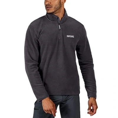 Image of Regatta Mens Thompson Lightweight 1/2 Zip Fleece Iron XXL