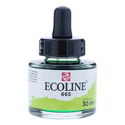 Image of Ecoline Liquid Watercolour Bottle 30 ml Spring green 665 (11256651)
