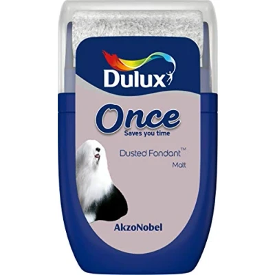 Image of Dulux Once Tester Paint Dusted Fondant 30ML