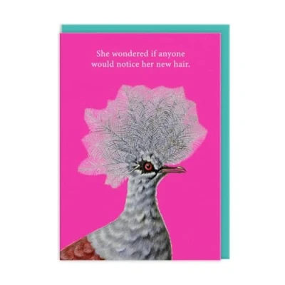 Image of New Hair Greeting Card