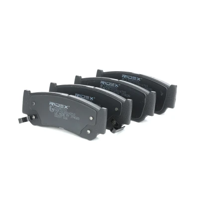 Image of 583022BA00, 583022BA20, 583022BA20S1, 583022BA40, 583024AA00 Brake pad set FEBI BILSTEIN 16668 Rear Axle with acoustic wear warning