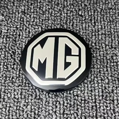 Image of 4Pcs Car Wheel Centre Hub Caps for MG MG4 2022 2023 2024,Waterproof Anti Rust Automotive Covers with Logo Emblem Styling Accessories,Black