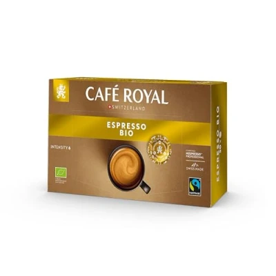 Image of Café Royal Professional Pads, Bio Espresso, 50 Nespresso (R) compatible Pads for office and hospitality, Fairtrade certified, 100 percent Arabica, intensity 6