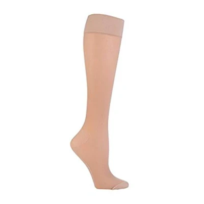 Image of IOMI Ladies 18 mmHg Graduated Compression Travel Flight Socks for DVT (4 7 uk, Beige)