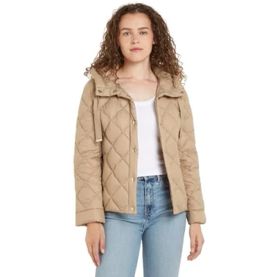 Image of Tommy Hilfiger Women Down filled Jacket Classics Winter, Beige (Beige), XS