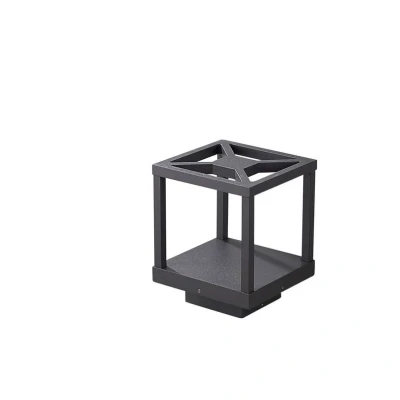 Image of Lucande LED pedestal light Lealan, black, height 23 cm