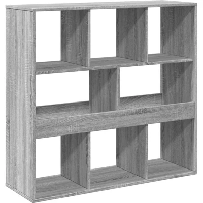 Image of vidaXL Book Cabinet/Room Divider Grey Sonoma 100x33x94.5 cm