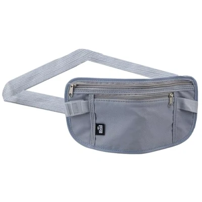 Image of Travel Waist Wallet with RFID Blocking Unisex Light Grey Bum Bag Belt for Secure and Stylish