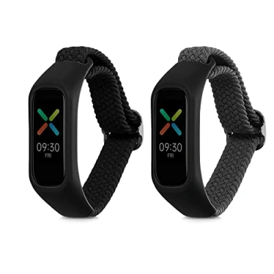 Image of kwmobile Nylon Watch Strap Compatible with Oppo Band Sport 2x Fitness Tracker Replacement Wristband Clasp