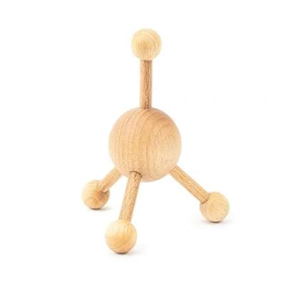 Image of Tuuli Accessories Trigger Point Massager Massage Spider Back Neck Shoulder Made of Wood