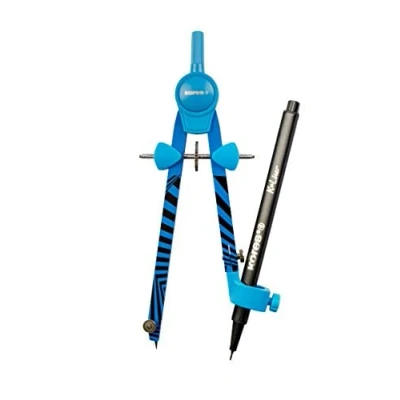 Image of Kores Compass Grafiko Metal with Lead Refill Maths, School Supplies, Back to Compass, Drawing Set of 1 in Assorted Colours