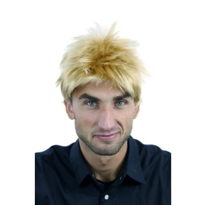 Image of Wig ME up TC 1012 22T/144+A51 Men Gents Quality short teased spiky wild &amp; youthful style gold blond mix streaks