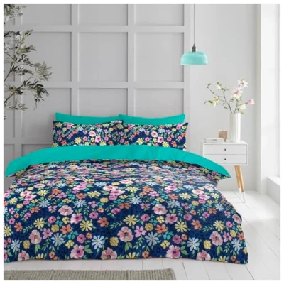 Image of GC GAVENO CAVAILIA Flower Bedding Double Bed Set Hypoallergenic Duvet Cover With Pillowcases Comforter Sets (200x200 cm)