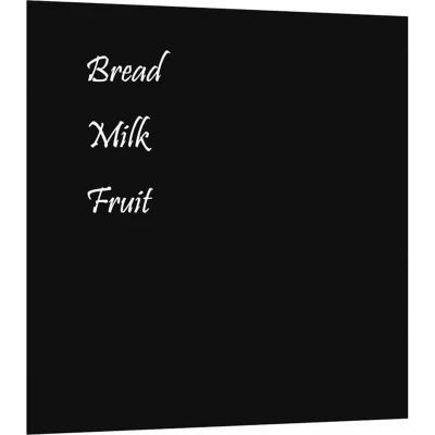 Image of vidaXL Wall mounted Magnetic Board Black 60x60 cm Tempered Glass