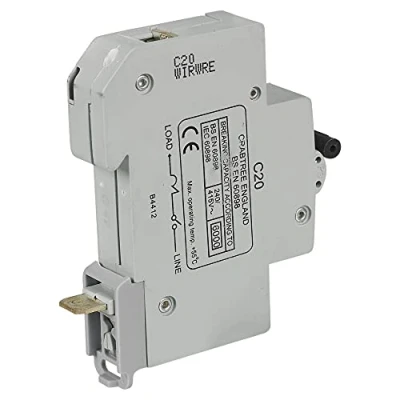 Image of Crabtree Single Pole Starbreaker MCB Circuit Breaker Type B/C Fuse Electrical (Type B 20A)