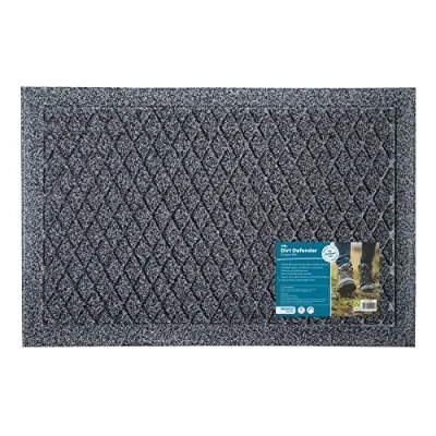 Image of JVL Dirt Defender Scraper Door Mat 40 x 60 cm, Diamond, Grey