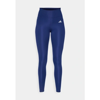 Image of adidas Women&#039;s Optime Essentials Stash Pocket Full Length Leggings, dark blue/white, S