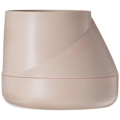 Image of QUALY Self Watering Flower Pot, Cream, 10x13 cm