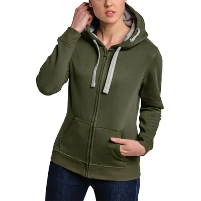 Image of HRM Women&#039;s Jacket F Hoodie, Olive, L