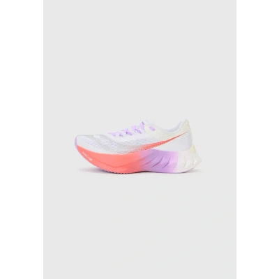 Image of Saucony Women&#039;s Endorphin Pro 4, White/Crocus, 8 UK