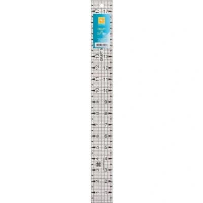 Image of EZ Quilting Draft N&#039; Cut Acrylic Template, 670145, 18&quot;X2&quot;