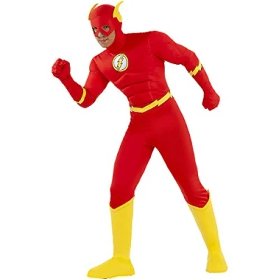 Image of Funidelia Flash costume 100% OFFICIAL for man size XS Superheroes, DC Comics, Justice League, accessory Fun costumes your parties