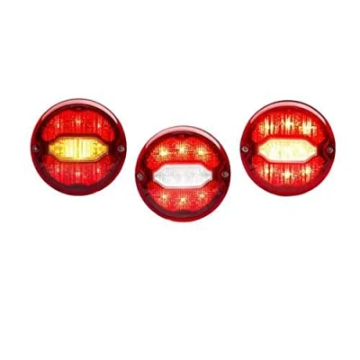 Image of HELLA 2SD 013 155 101 Rearlight LED 24V Bolted/Bolted Lens Colour: Red/transparent Cable: 290mm right/left Quantity: 1