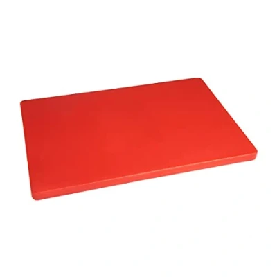 Image of Hygiplas Thick Chopping Board in Red Polyethylene 20 x 450 300 mm