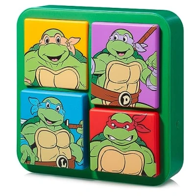 Image of Numskull Official TMNT 3D Logo Desk Lamp Wall Light for Bedroom, Office, Home, Study, Work Teenage Mutant Ninja Turtles Merchandise