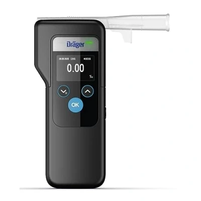 Image of Dräger Alcotest 6000 Police Accurate Breathalyser with 3 Interchangeable Mouthpieces Digital Per Mille Tester Made in Germany