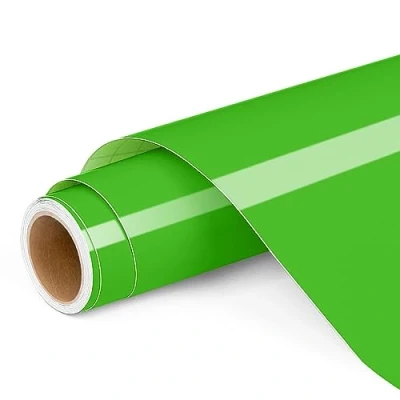 Image of Permanent Vinyl for Cricut, 12&quot; x4ft Light Green Self Adhesive Roll Cricut and Silhouette Cameo, Party Decoration, Window Stickers, Home Decor