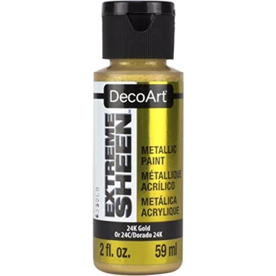 Image of DecoArt Americana Extreme Sheen Jar of Paint, Acrylic, Black Gold, 59 ml (Pack 1)
