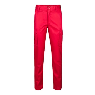 Image of VELILLA Men&#039;s 103001 Multi Pocket Pants Red Color Size 36 Work Utility Slim