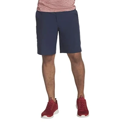 Image of Skechers Men&#039;s Gowalk Movement 9&quot; Shorts, Blue Iris, S UK