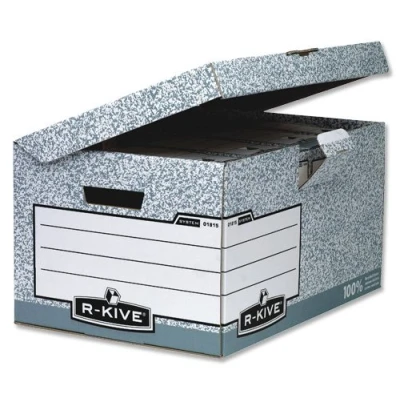 Image of Fellowes R Kive System Flip Top Storage Box W378xD545xH287mm Ref 01815 (Pack of 10)