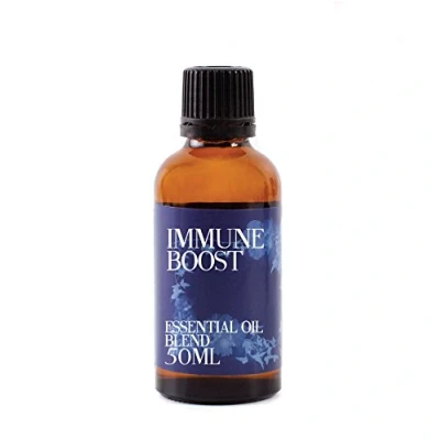 Image of Mystix London Immune Boost Pure &amp; Natural Essential Oil Blend 50ml for Diffusers, Aromatherapy Massage Blends Perfect as a Gift Vegan, GMO Free