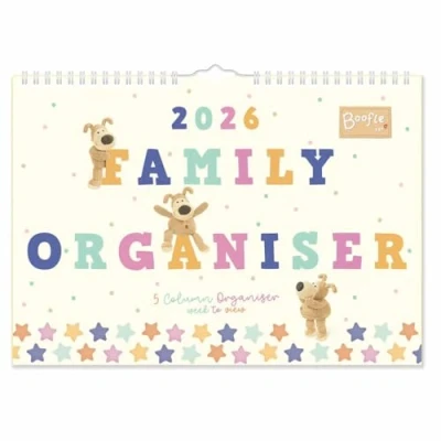Image of 2026 Boofle A4 Family Planner Organiser Wall Calendar