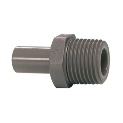 Image of John Guest (PI051202S) Stem Adapter 3/8&quot; X 1/4&quot; BSPT Gray