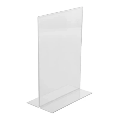 Image of Menu Holder Upright A4 Leaflet Stands Board Restaurant Commercial 305X210X100mm