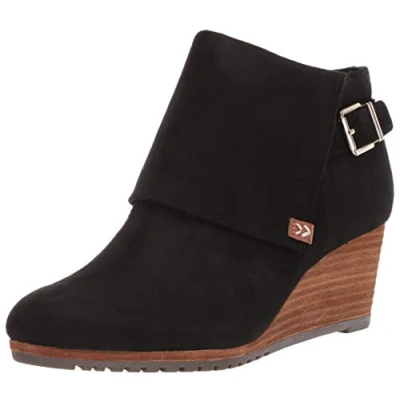 Image of Dr. Scholl&#039;s Shoes Women&#039;s Create Ankle Boot, Black Microfiber, 6 UK