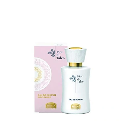 Image of Helan, Fior di Talco Perfume for Women with Fresh and Bubbly Citrus Notes, Gourmand Womens Vanilla Orange Blossom Eau de Parfum Women, Gifts 50 ml Made in Italy
