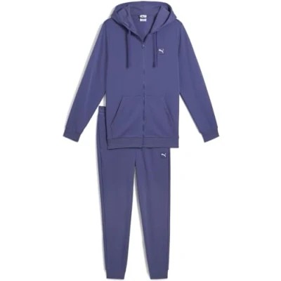 Image of Puma Hooded SUIT SET Tracksuit, Men&#039;s, Size: Small, Blue crystal