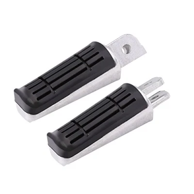 Image of Qiilu 1 Pair of Front Motorcycle Footrest Pedals Foot Pegs for YAMAHA XJR400/1200/1300/FZ400