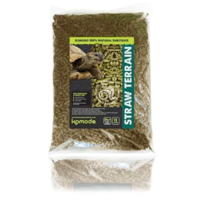 Image of Komodo Straw Terrain, Substrates for Reptiles, Reptile Bedding, 12 Litre